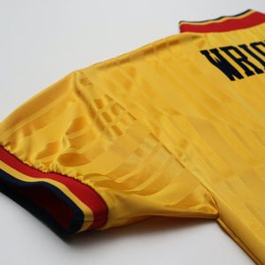 1993/94 Wright #8 Arsenal Retro adidas Equipment Away Football Shirt (M/L)
