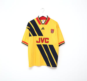 1993/94 WRIGHT #8 Arsenal Retro adidas Equipment Away Football Shirt (M/L)