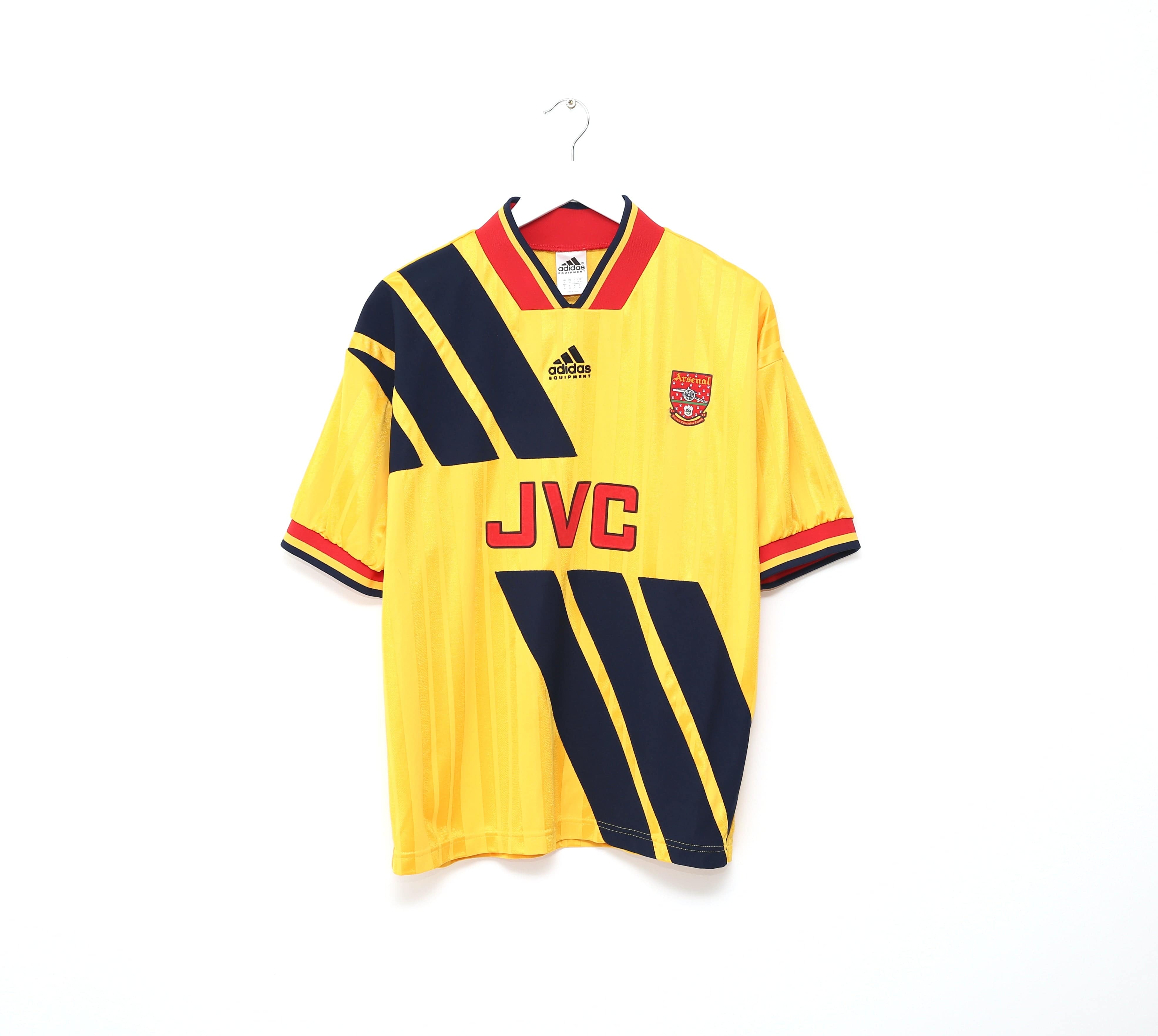 1993 94 WRIGHT 8 Arsenal Retro adidas Equipment Away Football Shirt Football Shirt Collective