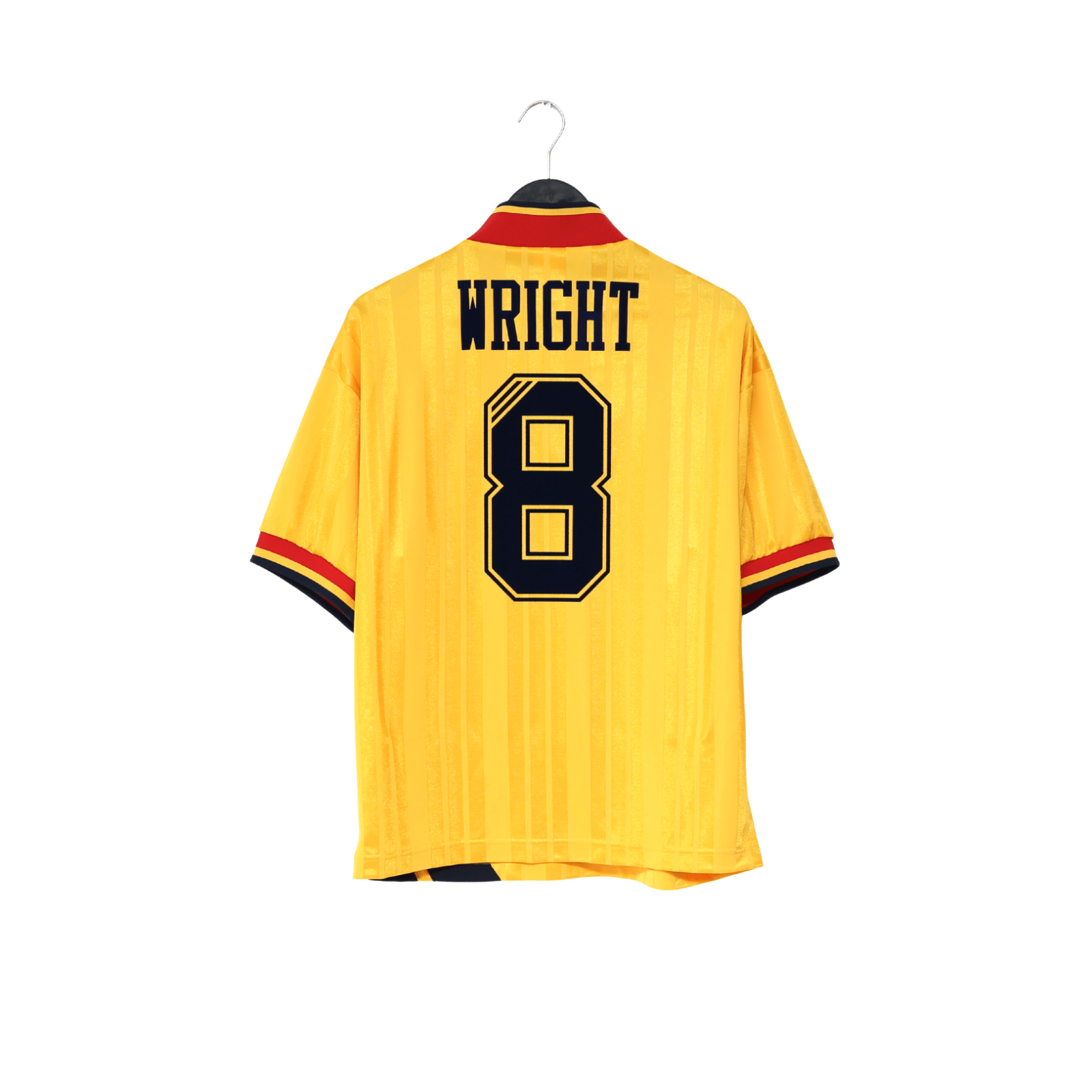 1993/94 WRIGHT #8 Arsenal Retro adidas Equipment Away Football Shirt (S/M)