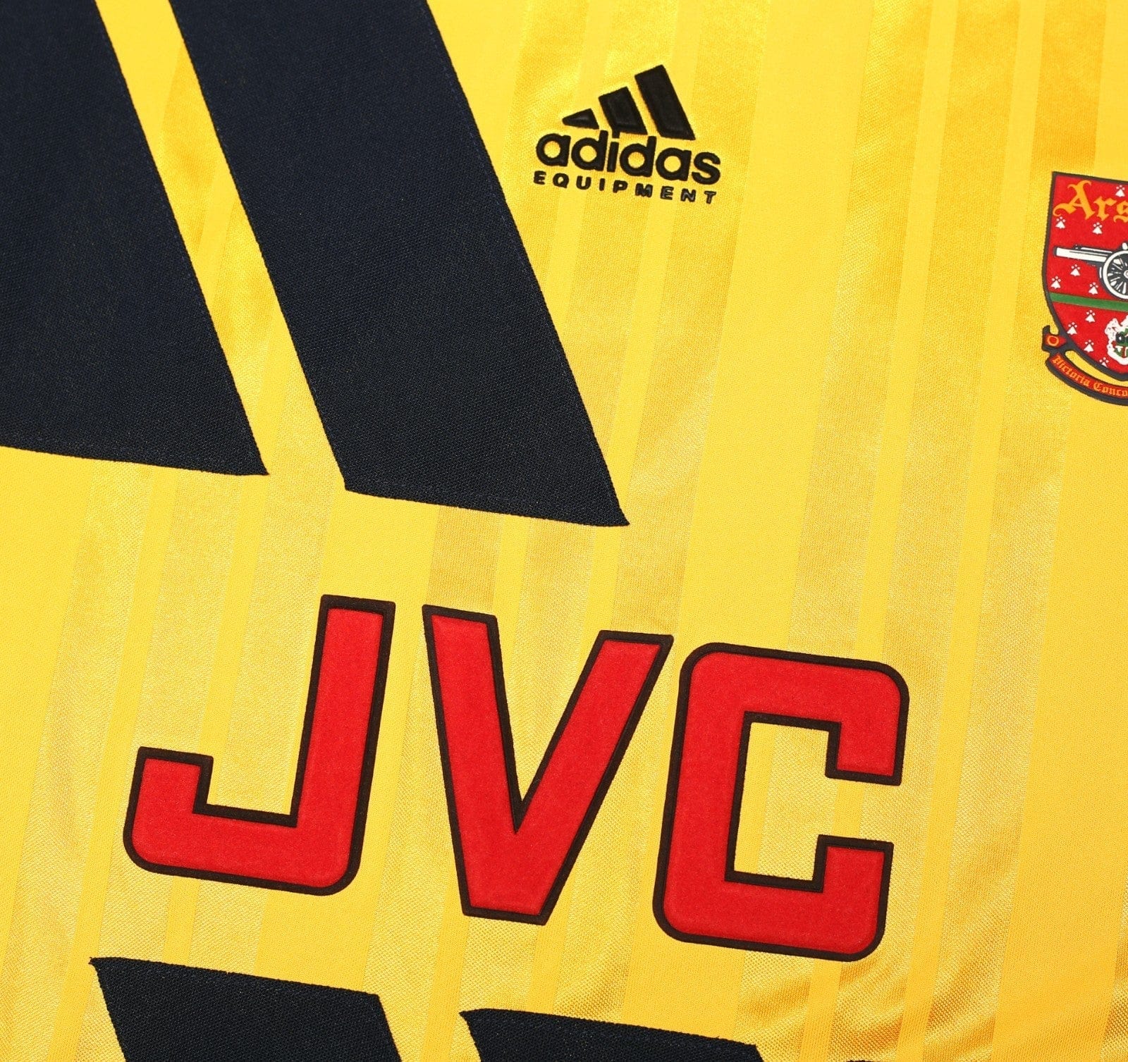 1993/94 WRIGHT #8 Arsenal Retro adidas Equipment Away Football Shirt (S/M)