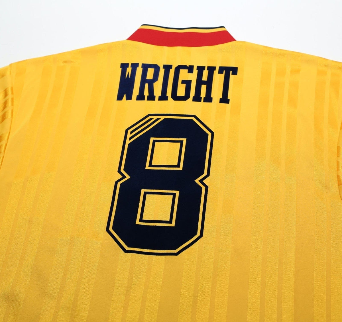 1993/94 WRIGHT #8 Arsenal Retro adidas Equipment Away Football Shirt (S/M)