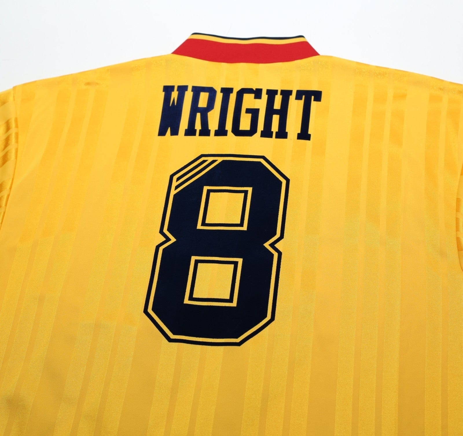 1993/94 WRIGHT #8 Arsenal Retro adidas Equipment Away Football Shirt (S/M)