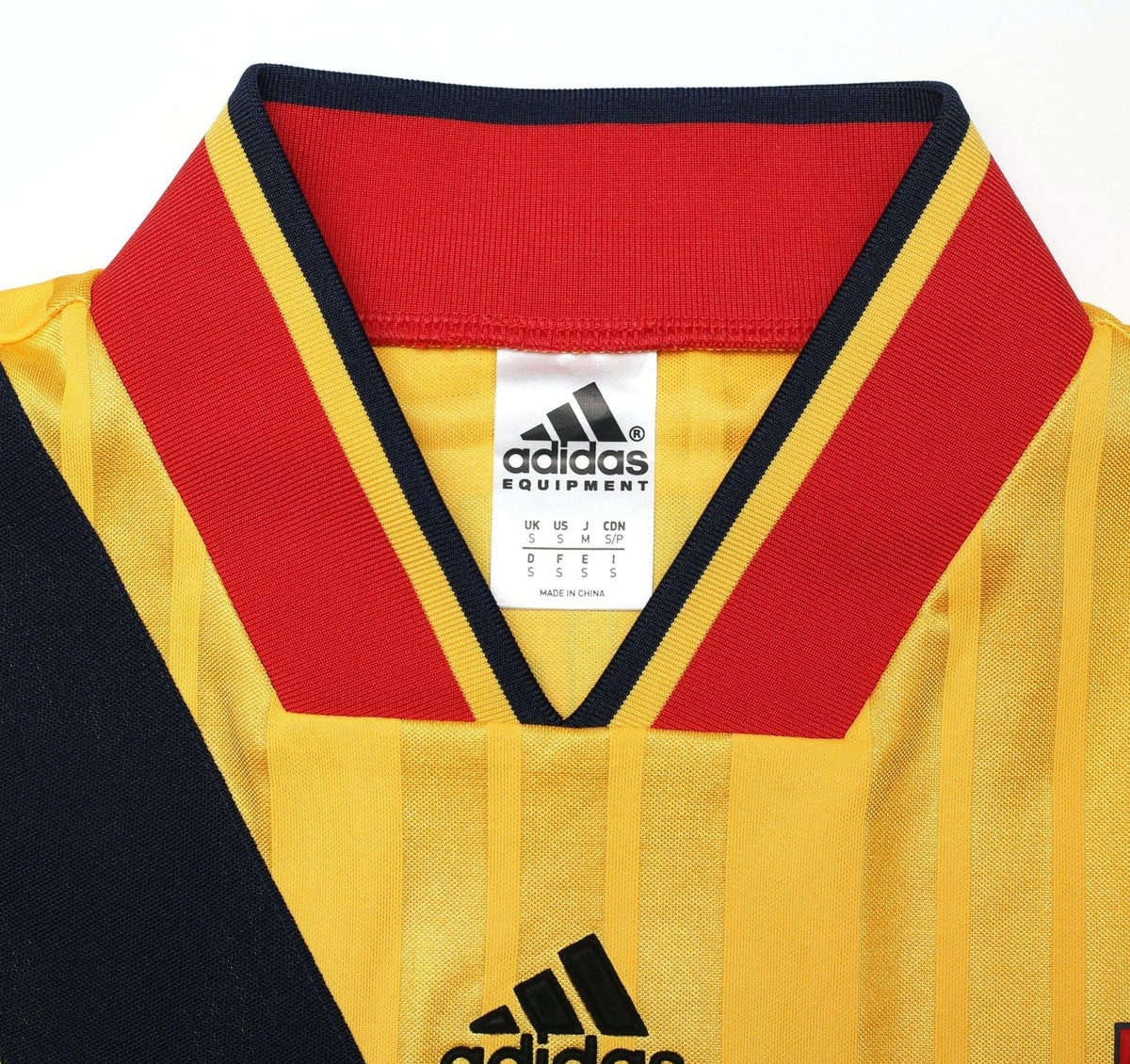 1993/94 WRIGHT #8 Arsenal Retro adidas Equipment Away Football Shirt (S/M)