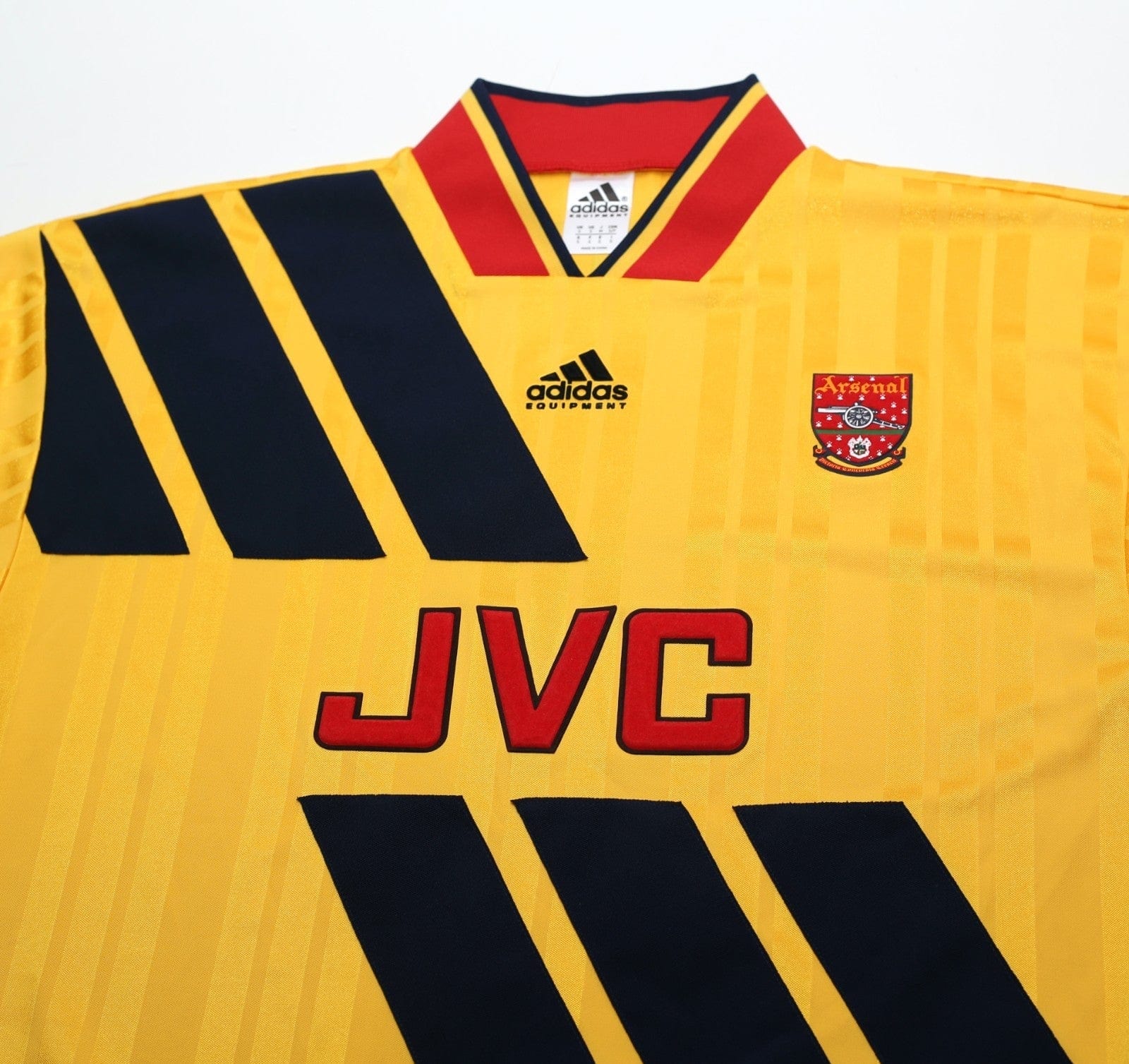 1993/94 WRIGHT #8 Arsenal Retro adidas Equipment Away Football Shirt (S/M)