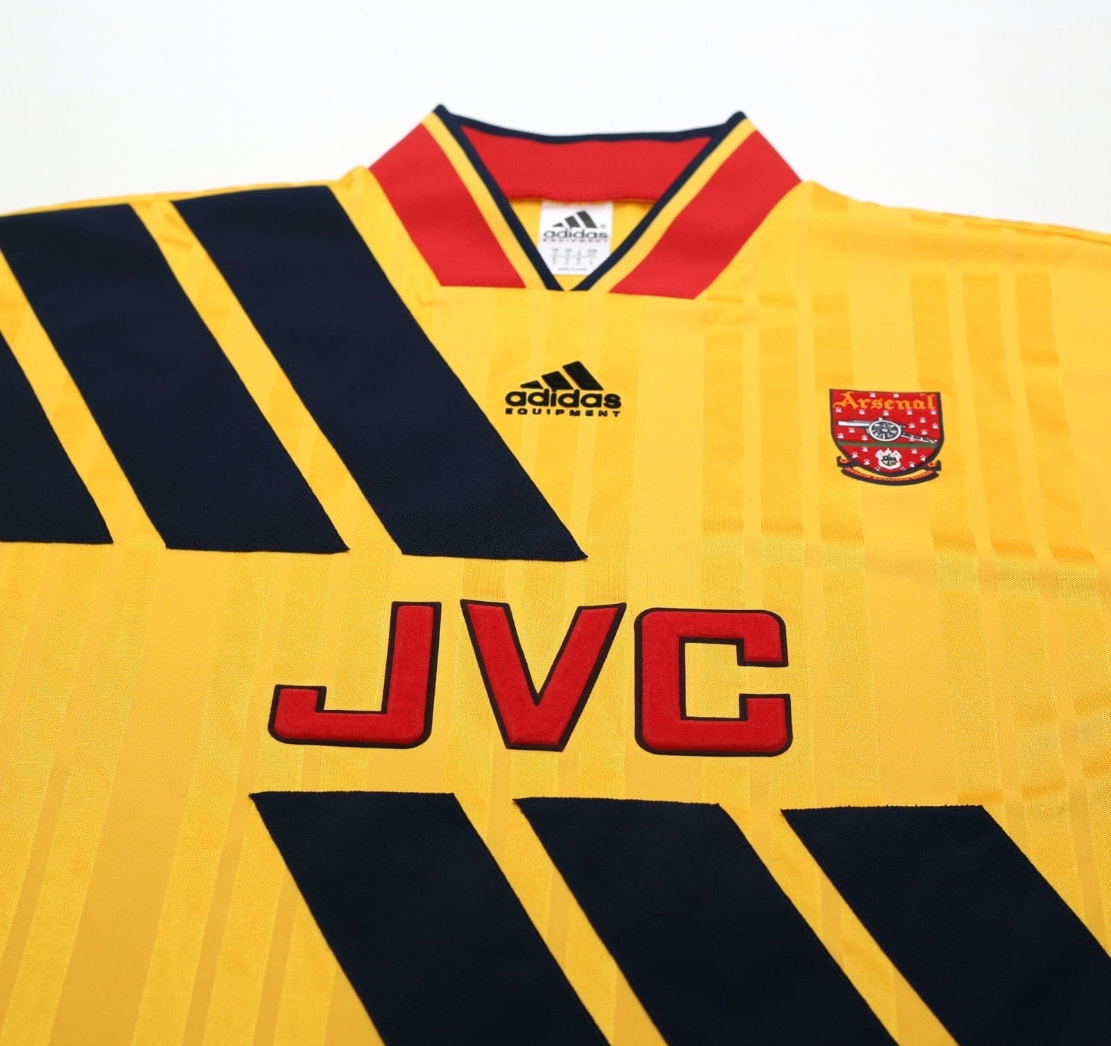 1993/94 WRIGHT #8 Arsenal Retro adidas Equipment Away Football Shirt (S/M)