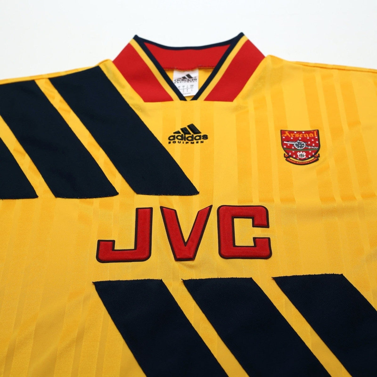 1993/94 Wright #8 Arsenal Retro adidas Equipment Away Football Shirt (S/M)
