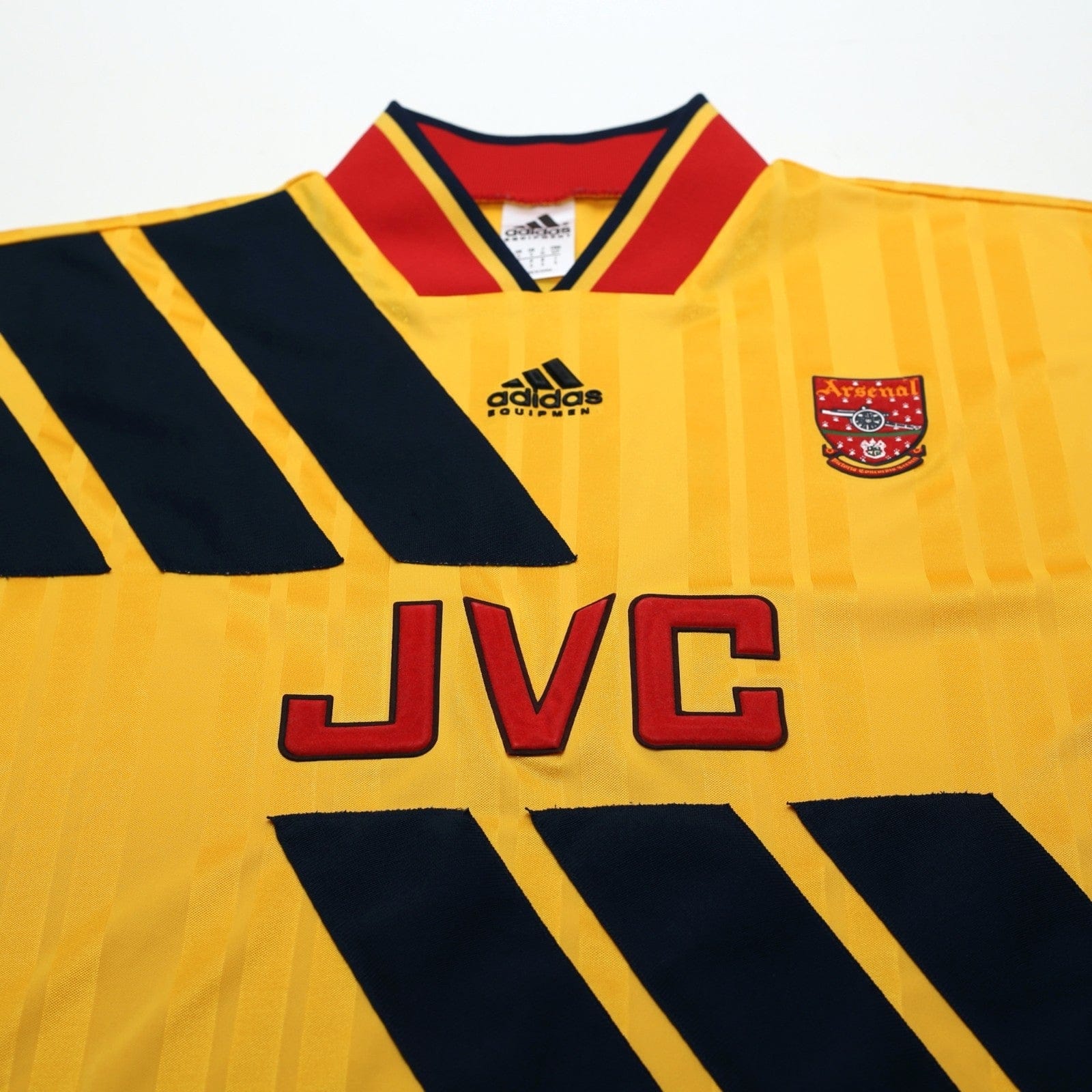 1993/94 Wright #8 Arsenal Retro adidas Equipment Away Football Shirt (S/M)