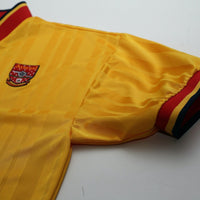 1993/94 Wright #8 Arsenal Retro adidas Equipment Away Football Shirt (S/M)