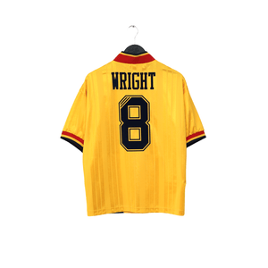 1993/94 Wright #8 Arsenal Retro adidas Equipment Away Football Shirt (S/M)