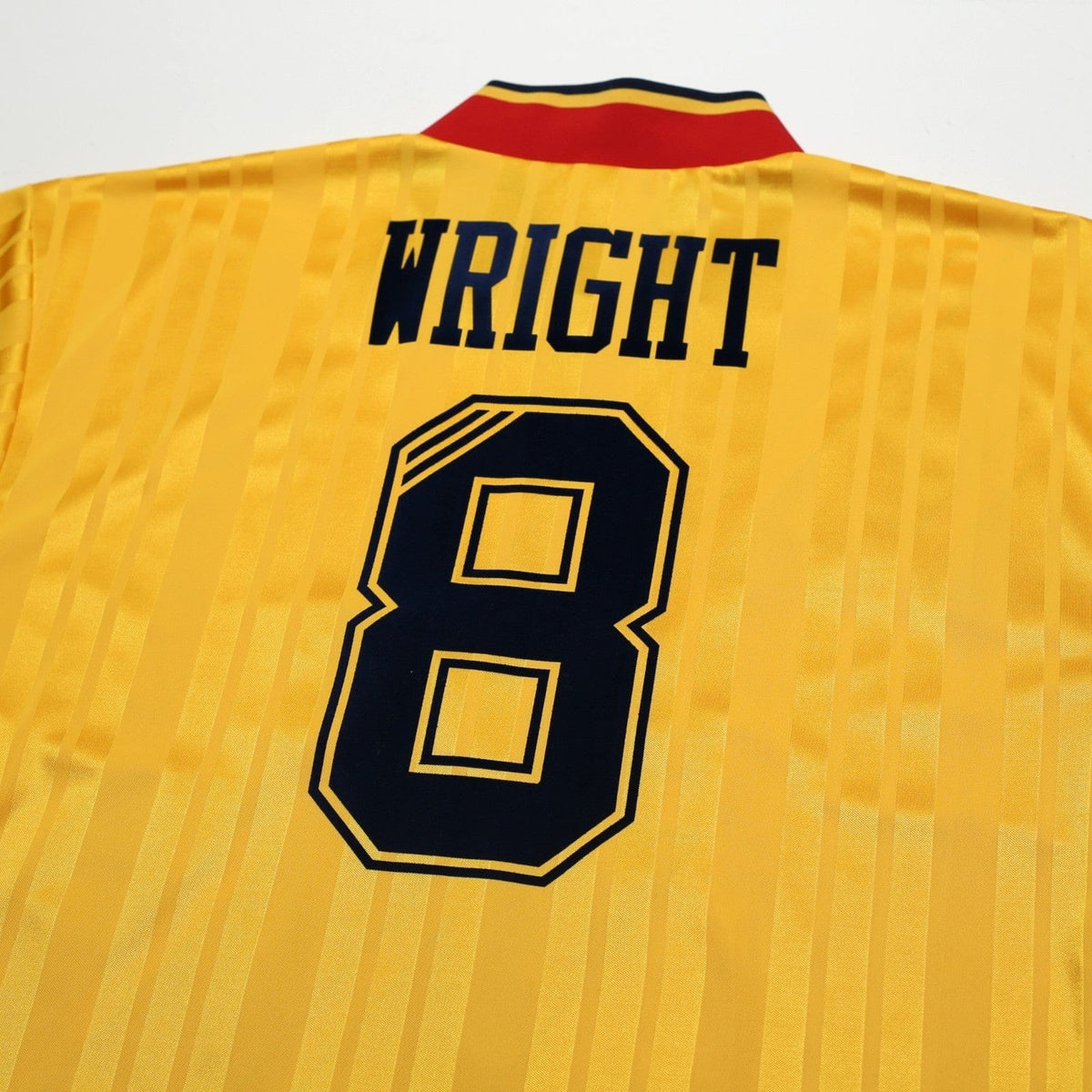 1993/94 Wright #8 Arsenal Retro adidas Equipment Away Football Shirt (S/M)