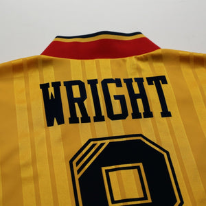 1993/94 Wright #8 Arsenal Retro adidas Equipment Away Football Shirt (S/M)