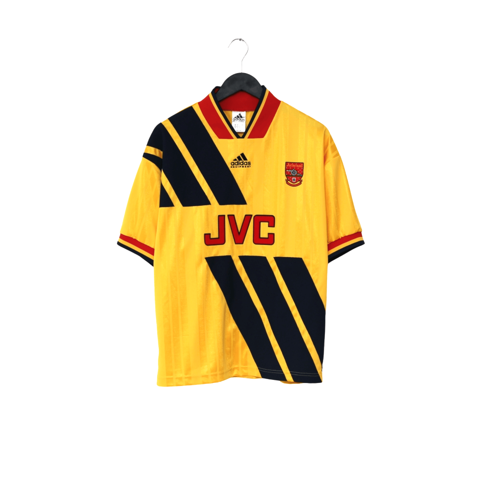 1993/94 Wright #8 Arsenal Retro adidas Equipment Away Football Shirt (S/M)