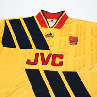 1993/94 Wright #8 Arsenal Retro adidas Equipment Away Football Shirt (S/M)