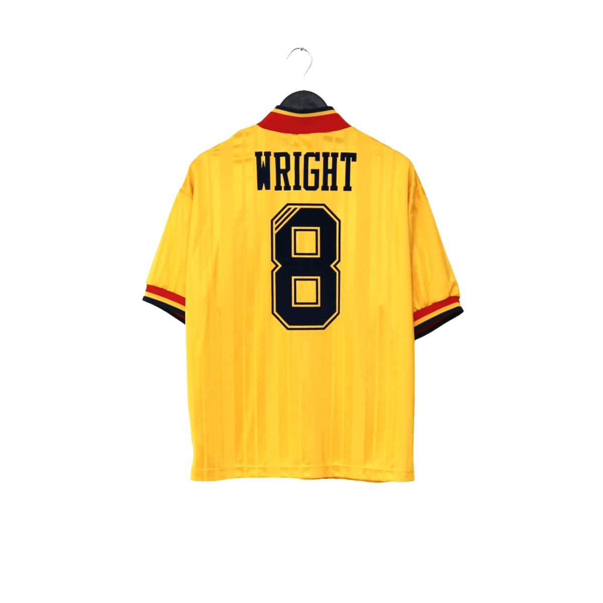 1993/94 Wright #8 Arsenal Retro adidas Equipment Away Football Shirt (S/M)