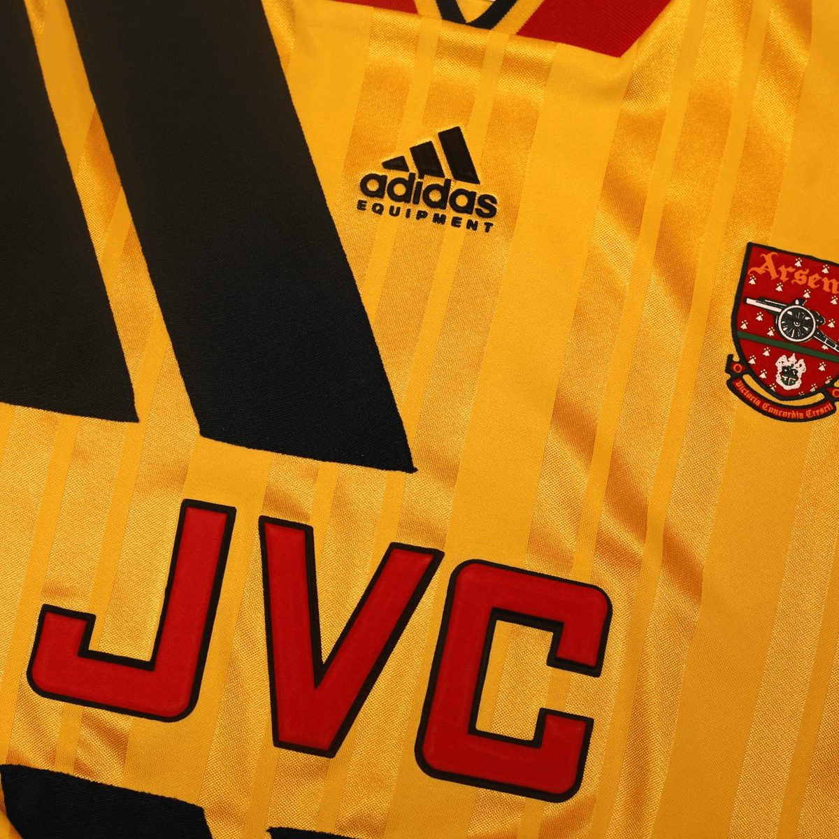 1993/94 Wright #8 Arsenal Retro adidas Equipment Away Football Shirt (S/M)