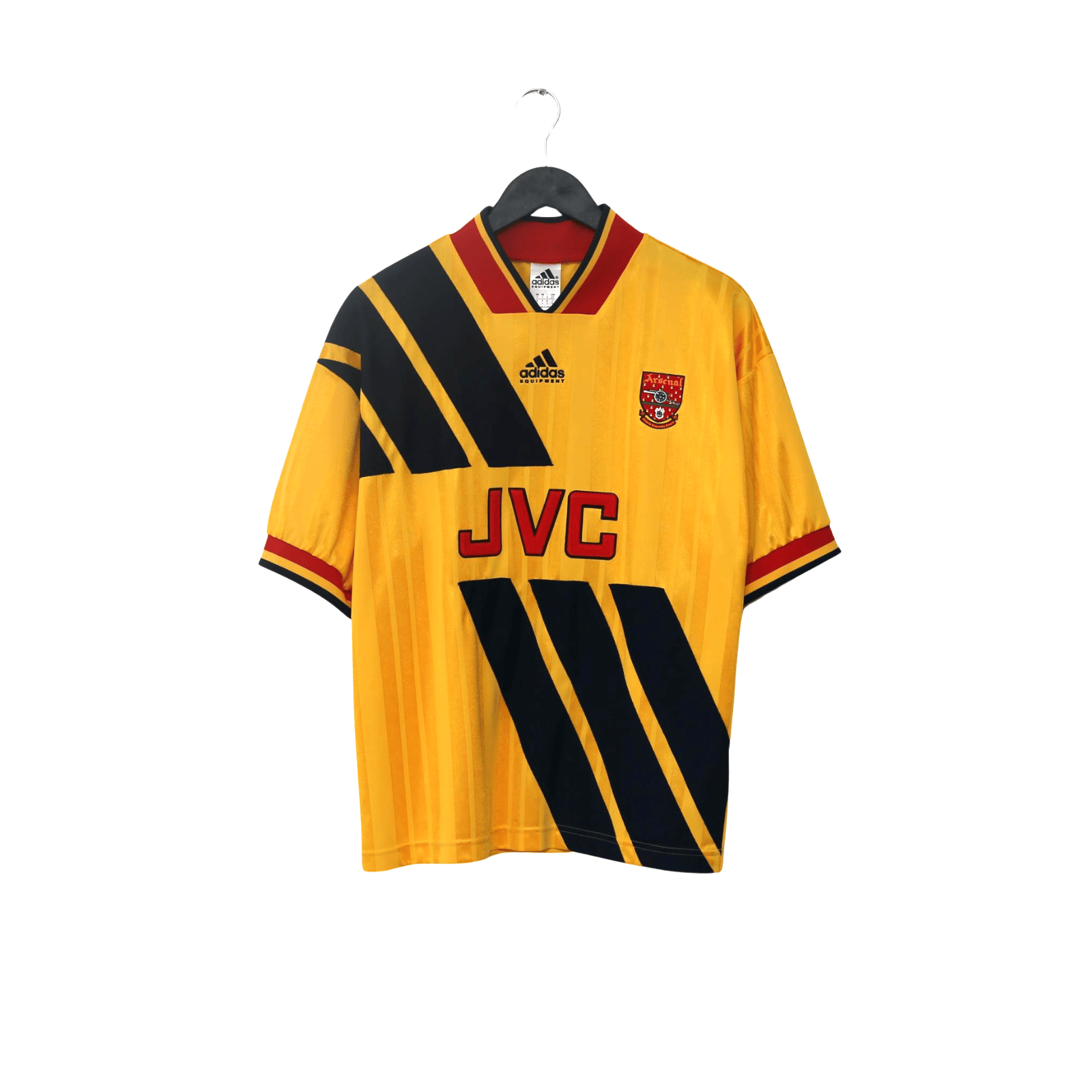 1993/94 Wright #8 Arsenal Retro adidas Equipment Away Football Shirt (S/M)