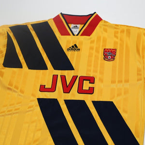1993/94 Wright #8 Arsenal Retro adidas Equipment Away Football Shirt (S/M)