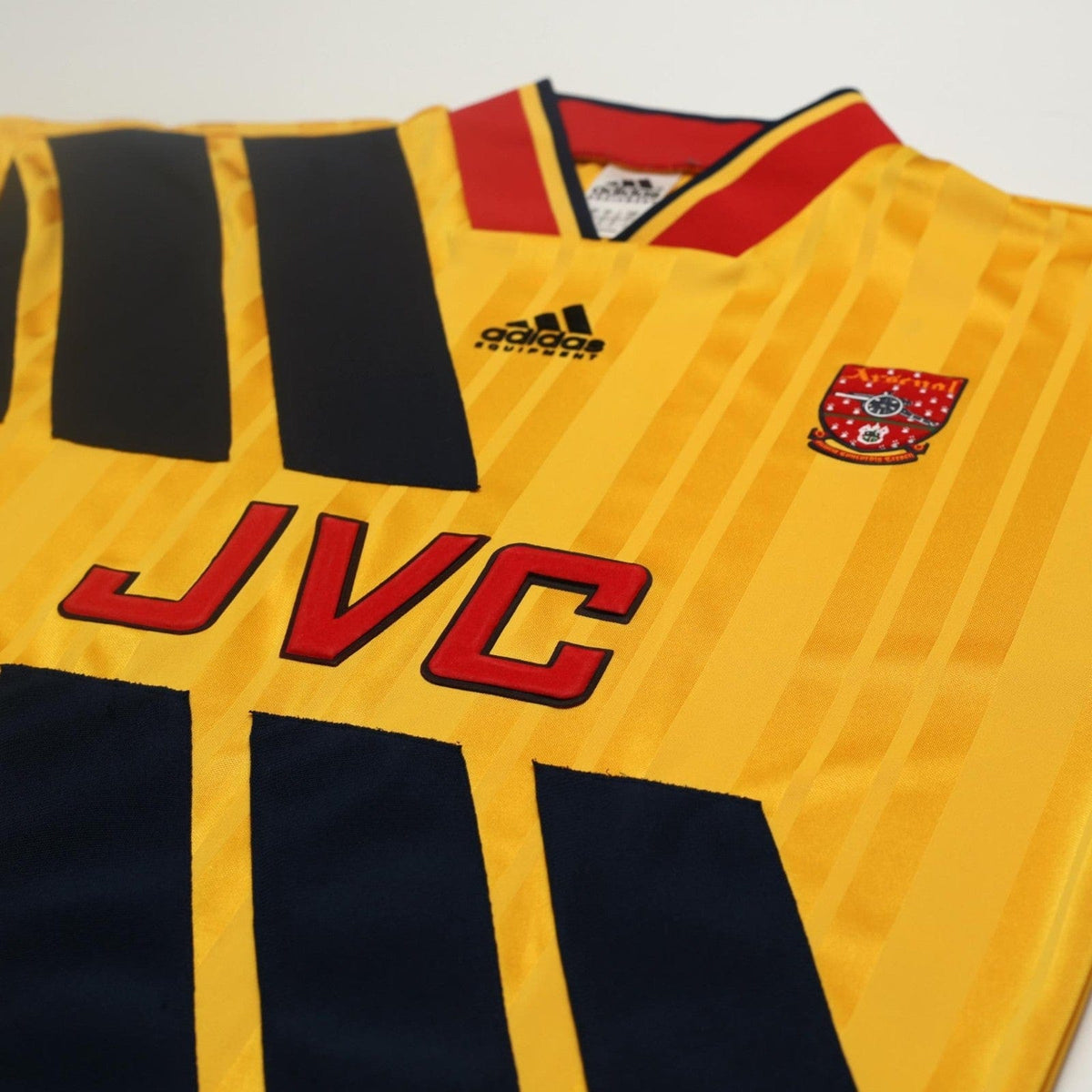 1993/94 Wright #8 Arsenal Retro adidas Equipment Away Football Shirt (S/M)