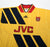 1993/94 WRIGHT #8 Arsenal Retro adidas Equipment Away Football Shirt (S/M)