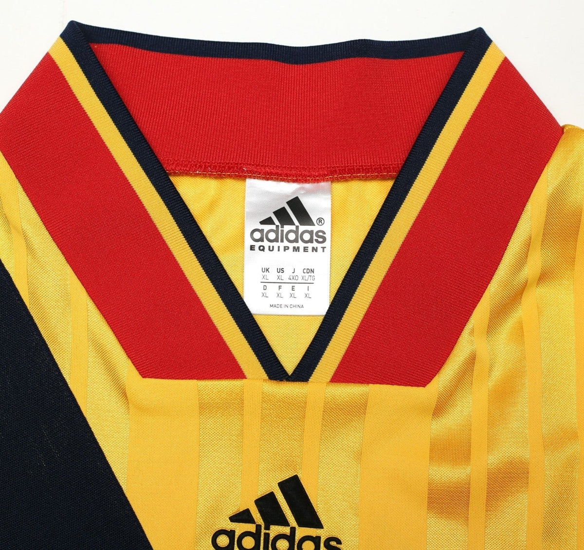 1993/94 WRIGHT #8 Arsenal Retro adidas Equipment Away Football Shirt (XL/XXL)