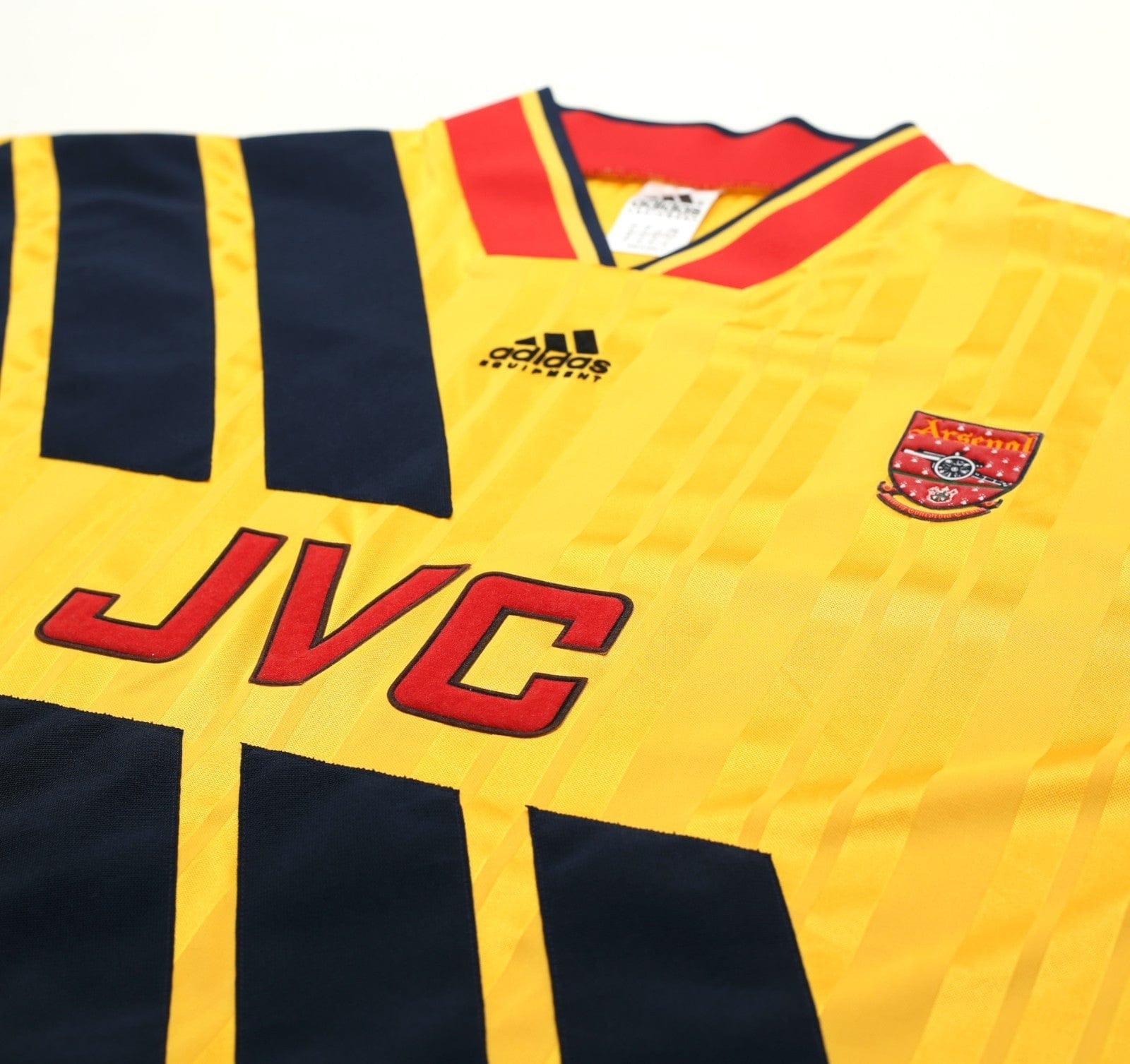1993/94 WRIGHT #8 Arsenal Retro adidas Equipment Away Football Shirt (XL/XXL)