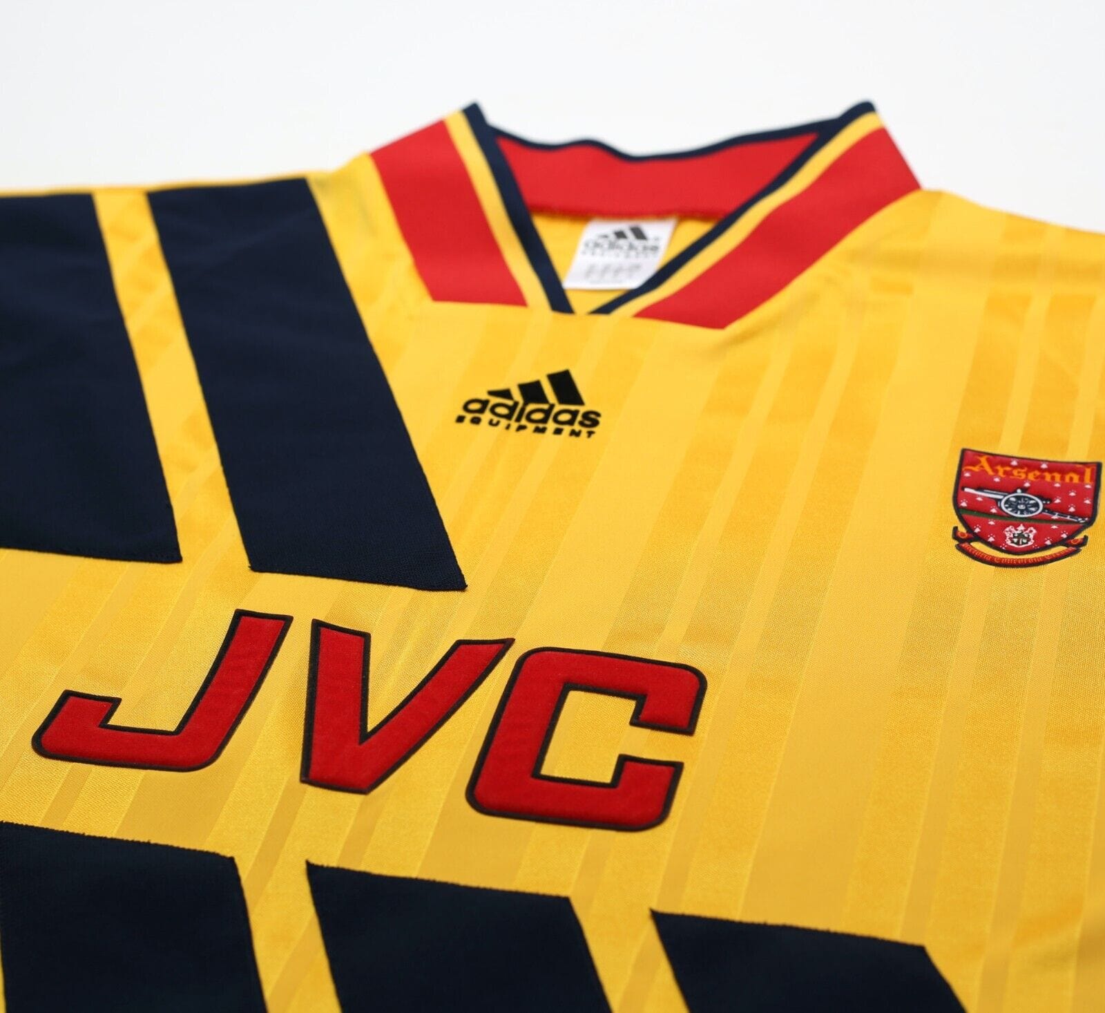 1993/94 WRIGHT #8 Arsenal Retro adidas Equipment Away Football Shirt (XL/XXL)