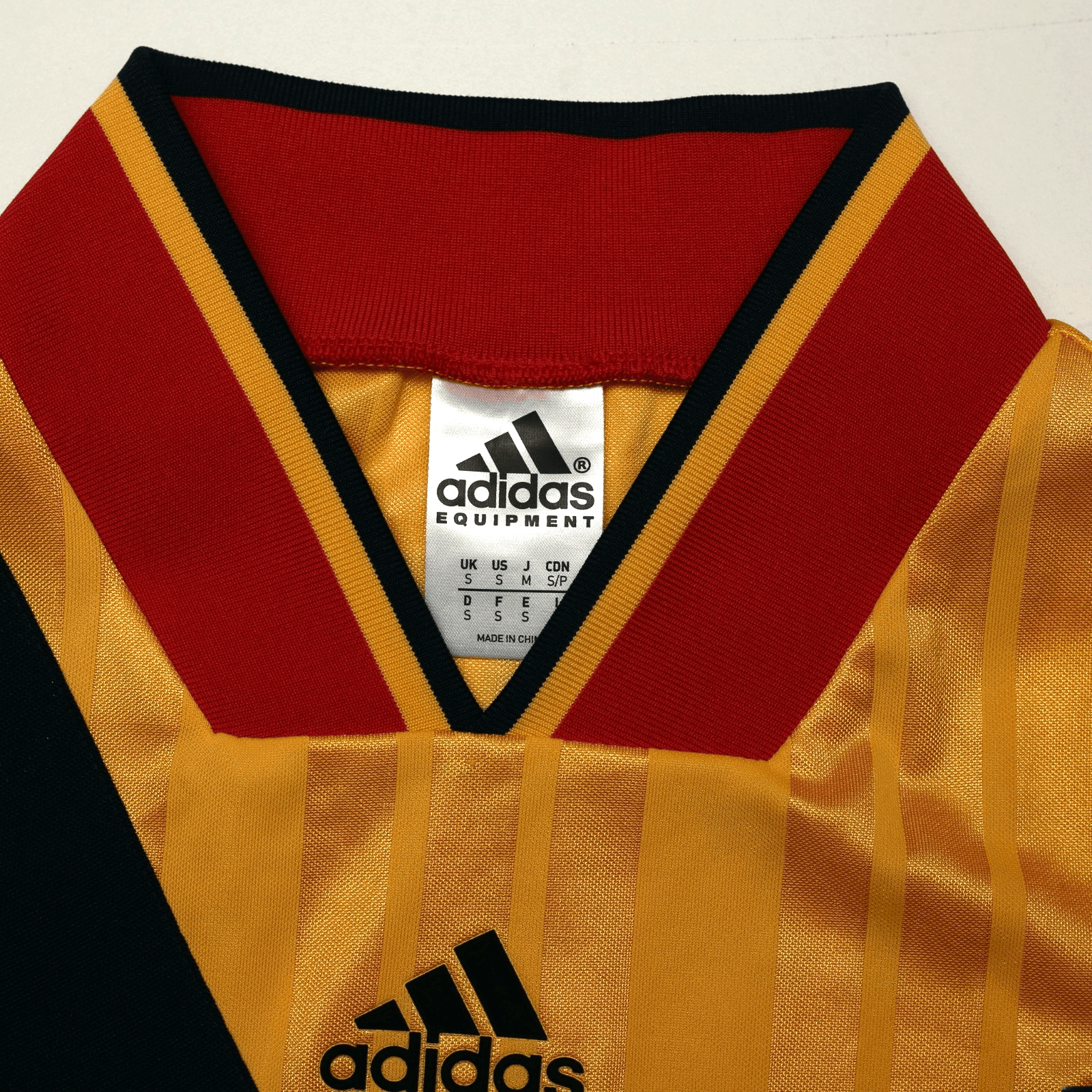 1993/94 Wright #8 Arsenal Retro adidas Equipment Away L/S Football Shirt (S/M)