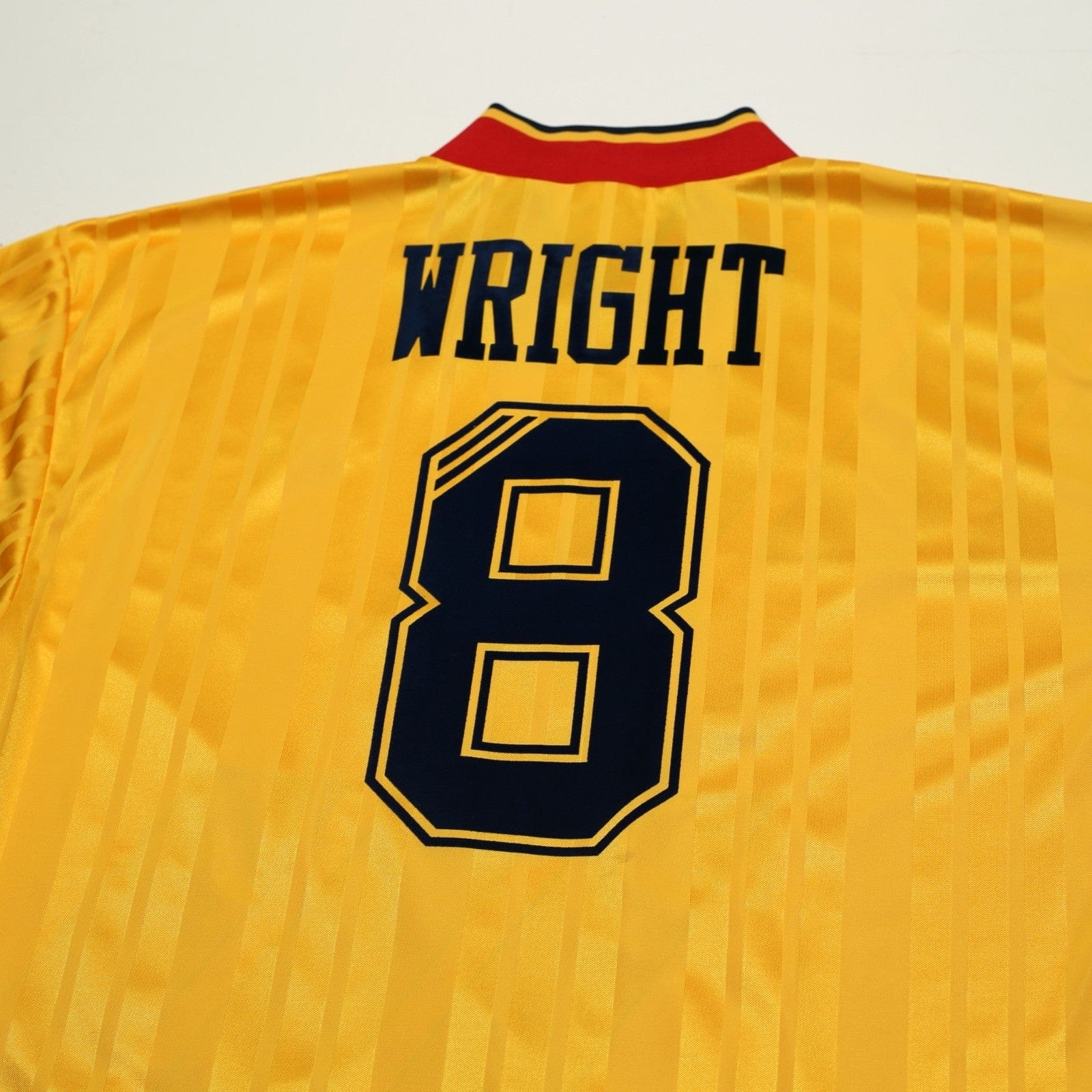 1993/94 Wright #8 Arsenal Retro adidas Equipment Away L/S Football Shirt (S/M)
