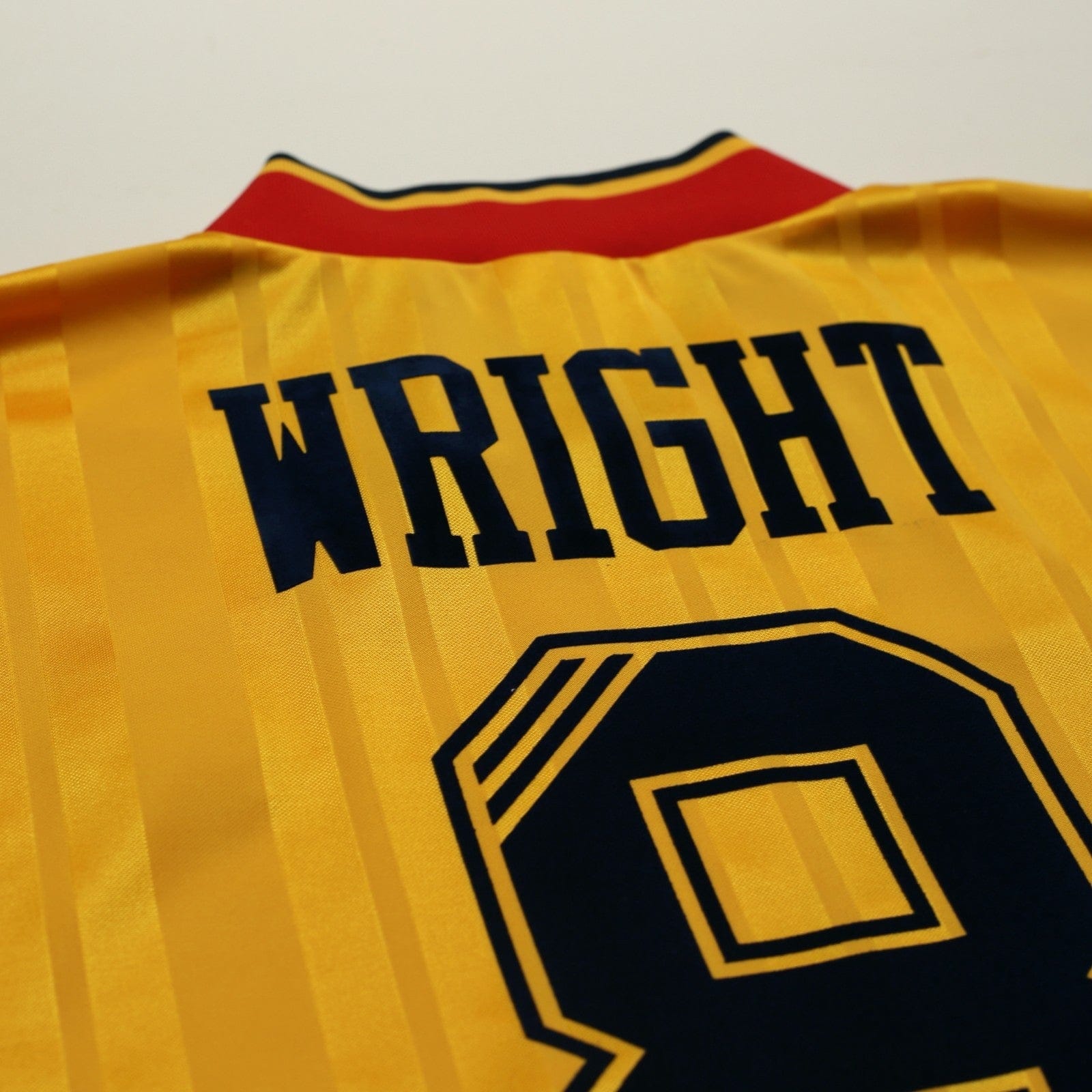 1993/94 Wright #8 Arsenal Retro adidas Equipment Away L/S Football Shirt (S/M)