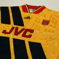 1993/94 Wright #8 Arsenal Retro adidas Equipment Away L/S Football Shirt (S/M)