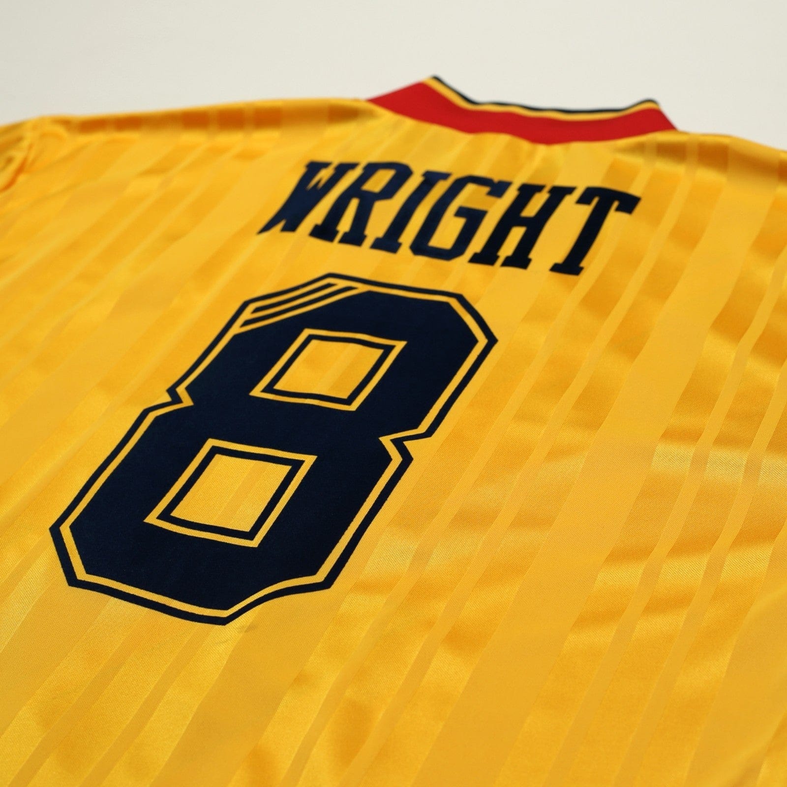 1993/94 Wright #8 Arsenal Retro adidas Equipment Away L/S Football Shirt (S/M)