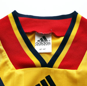 1993/94 WRIGHT #8 Arsenal Vintage adidas Equipment Away Football Shirt (L)