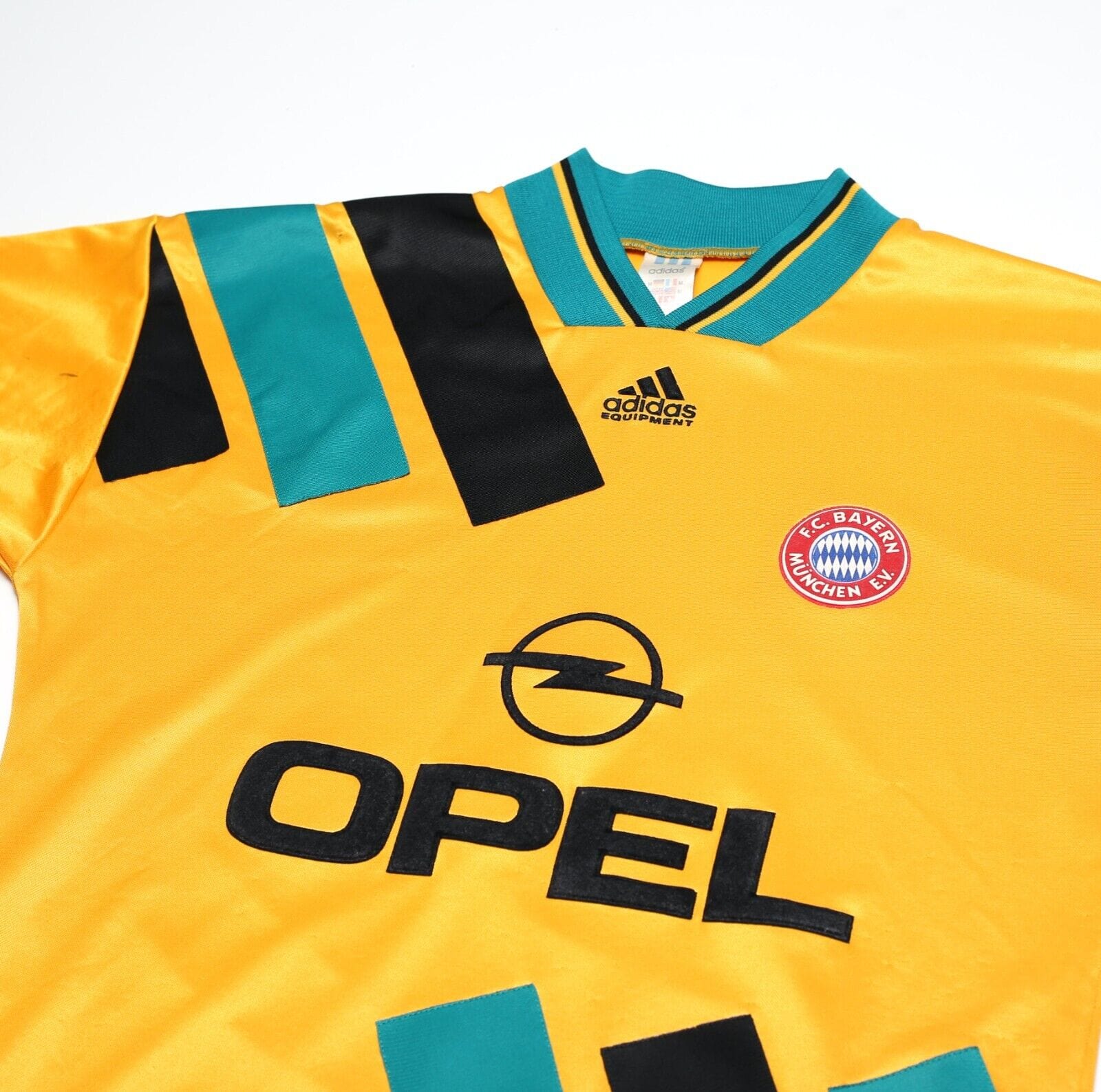 1993/95 BAYERN MUNICH Vintage adidas Equipment Away Football Shirt (M)