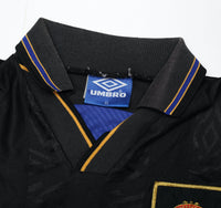 1993/95 CANTONA #7 Manchester United Vintage Umbro Away Football Shirt (L/XL)