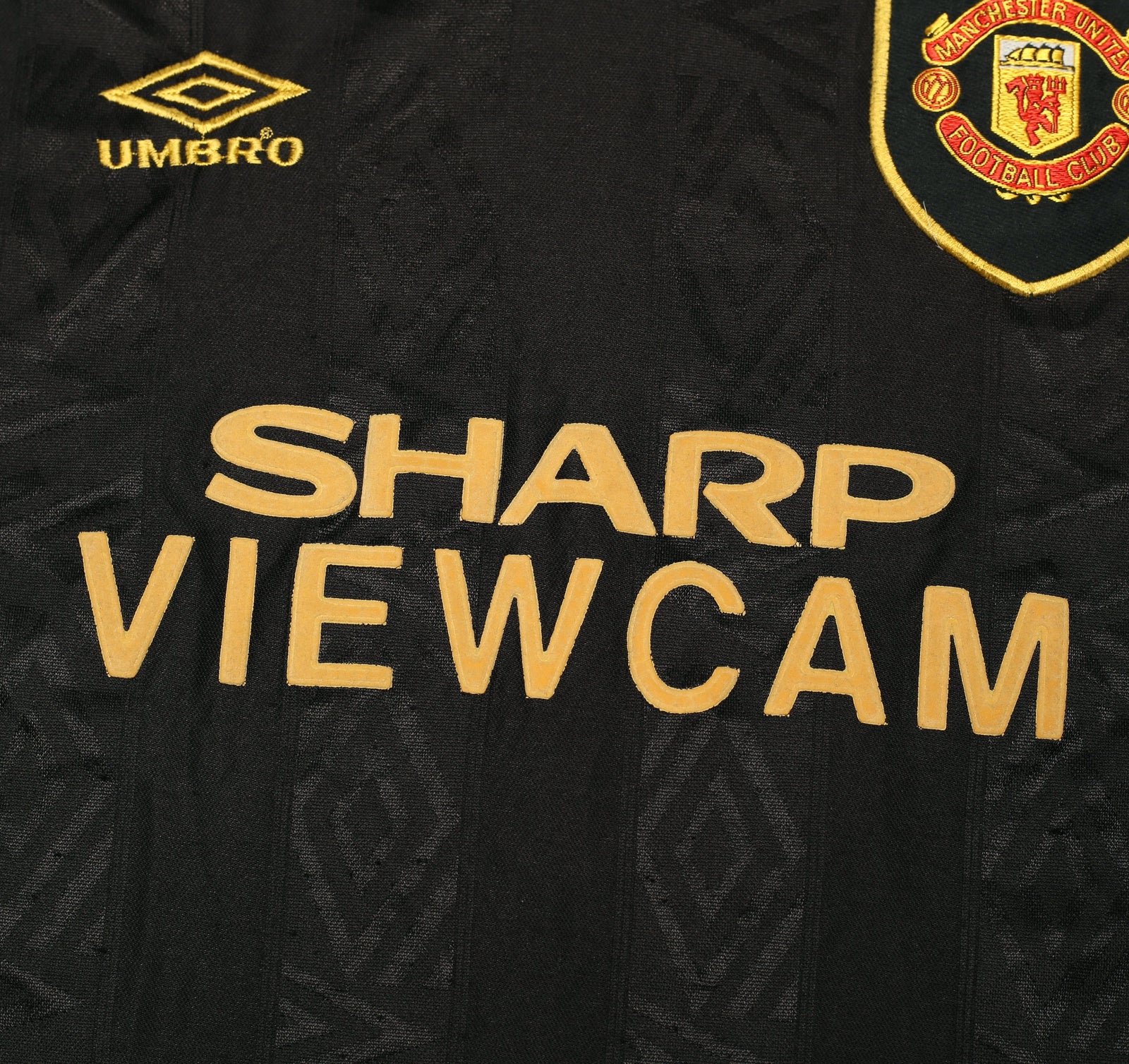 1993/95 CANTONA #7 Manchester United Vintage Umbro Away Football Shirt (L/XL)