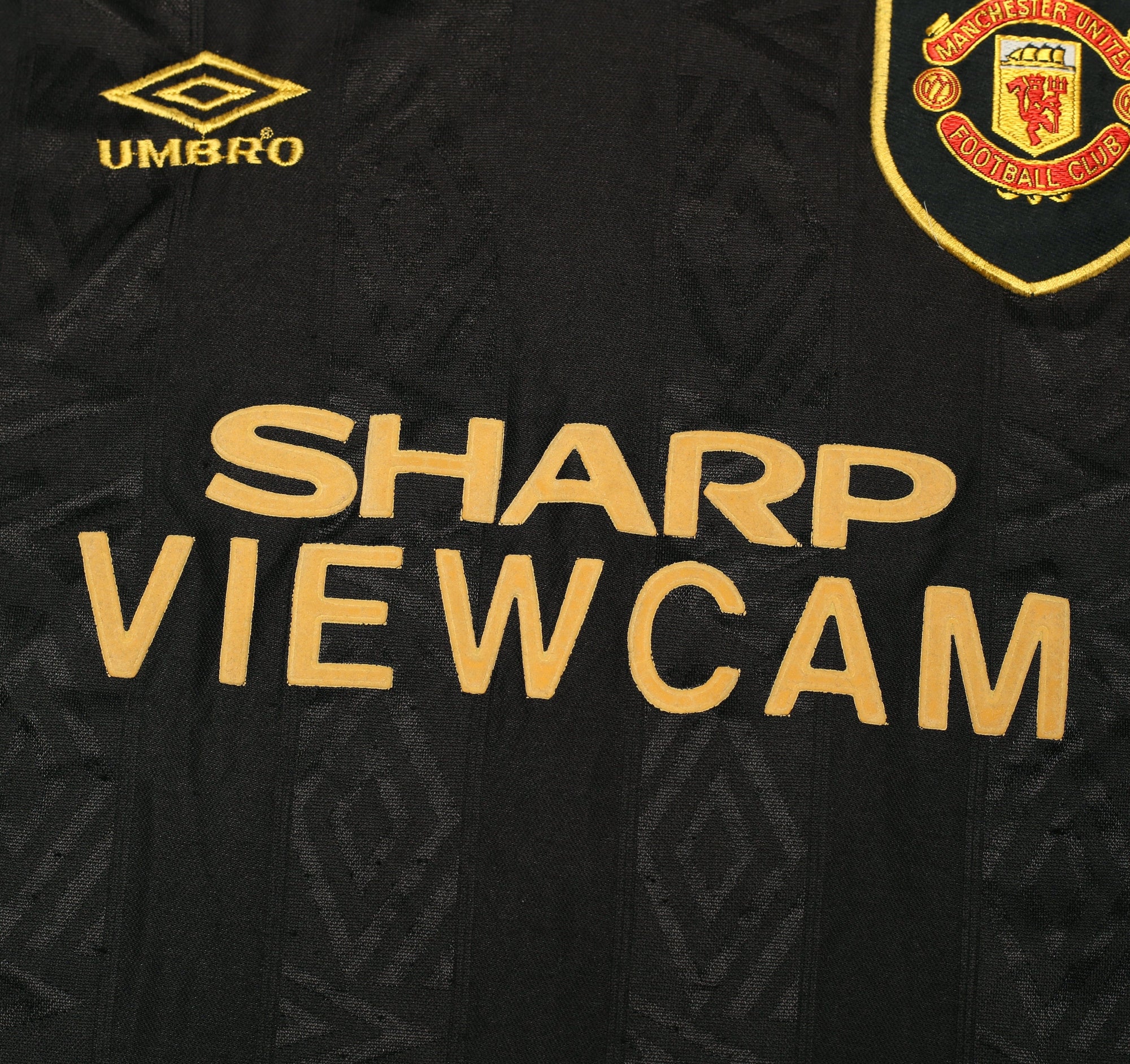 1993/95 CANTONA #7 Manchester United Vintage Umbro Away Football Shirt (L/XL)