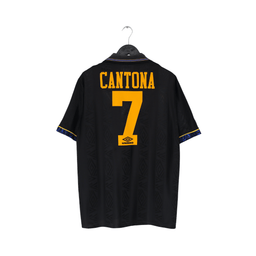 1993/95 CANTONA #7 Manchester United Vintage Umbro Away Football Shirt (L/XL)