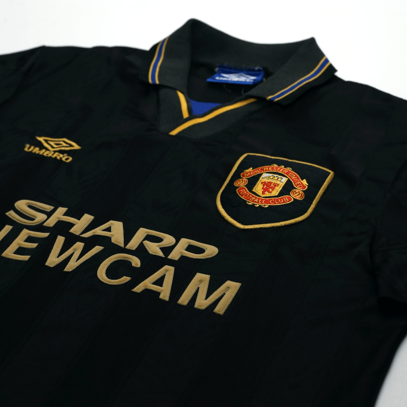 1993/95 Cantona #7 Manchester United Vintage Umbro Away Football Shirt (M)