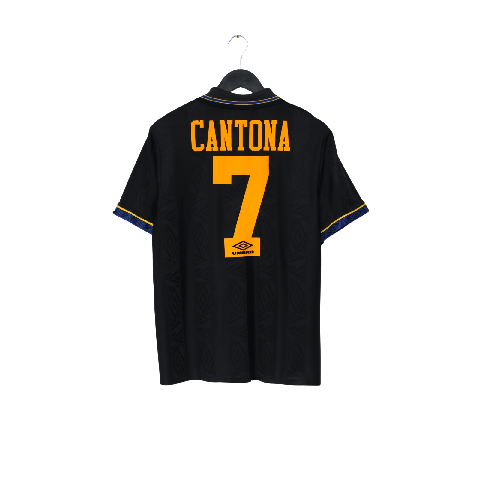 1993/95 Cantona #7 Manchester United Vintage Umbro Away Football Shirt (M)