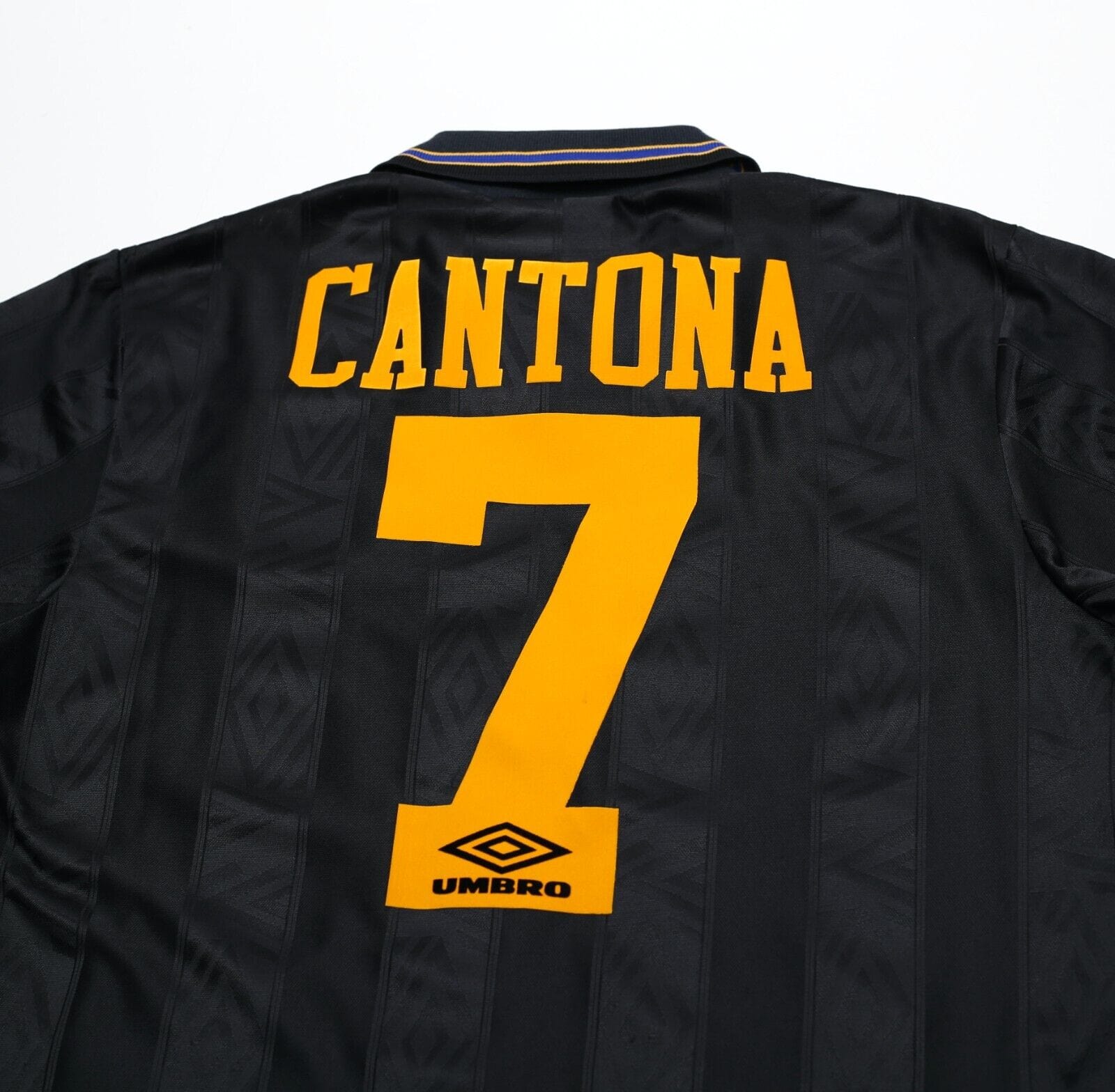 1993/95 CANTONA #7 Manchester United Vintage Umbro Away Football Shirt (M)