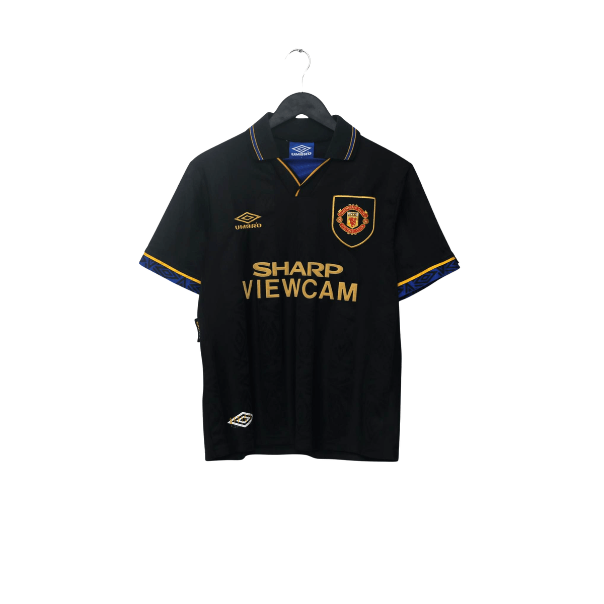 1993/95 Cantona #7 Manchester United Vintage Umbro Away Football Shirt (S)