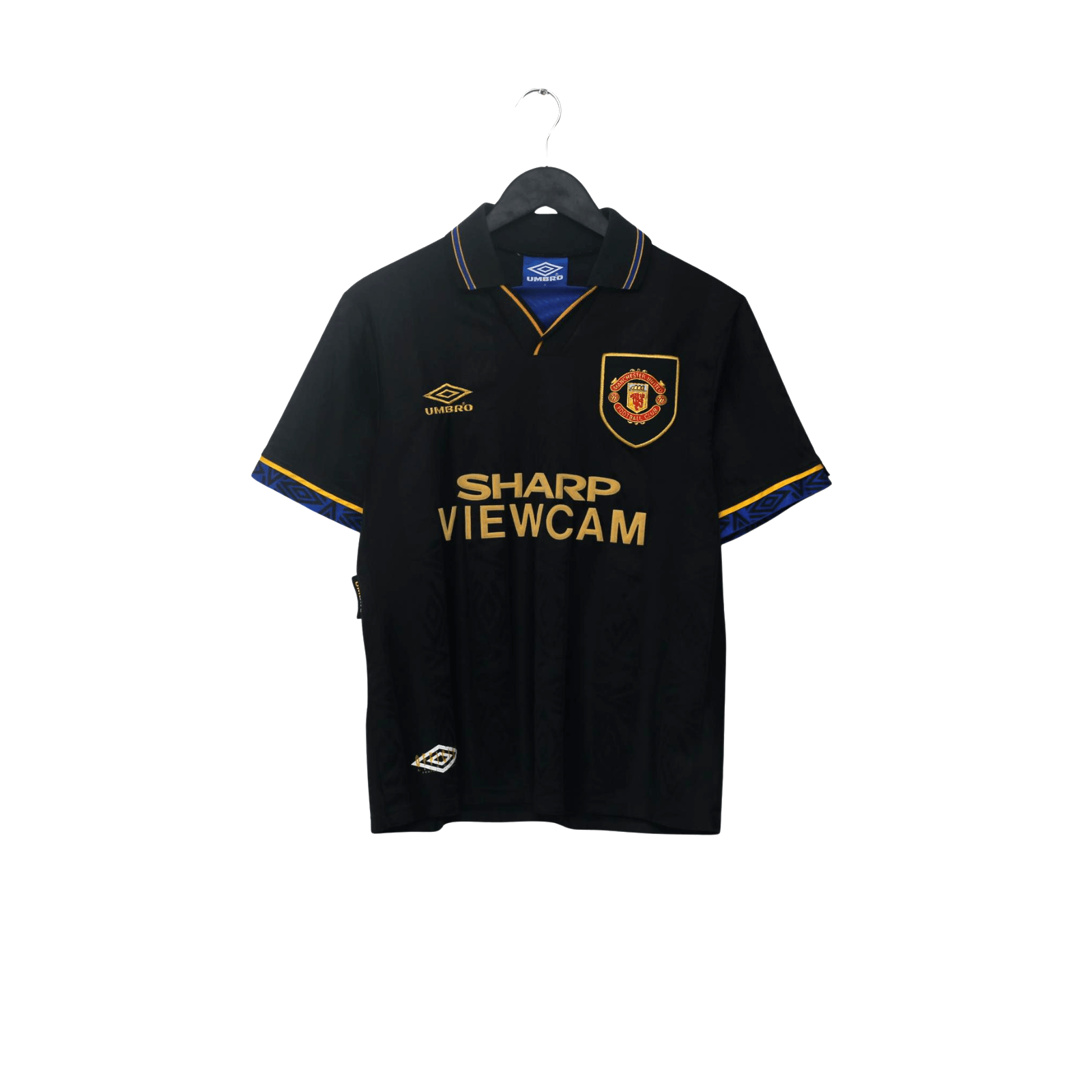 1993/95 Cantona #7 Manchester United Vintage Umbro Away Football Shirt (S)