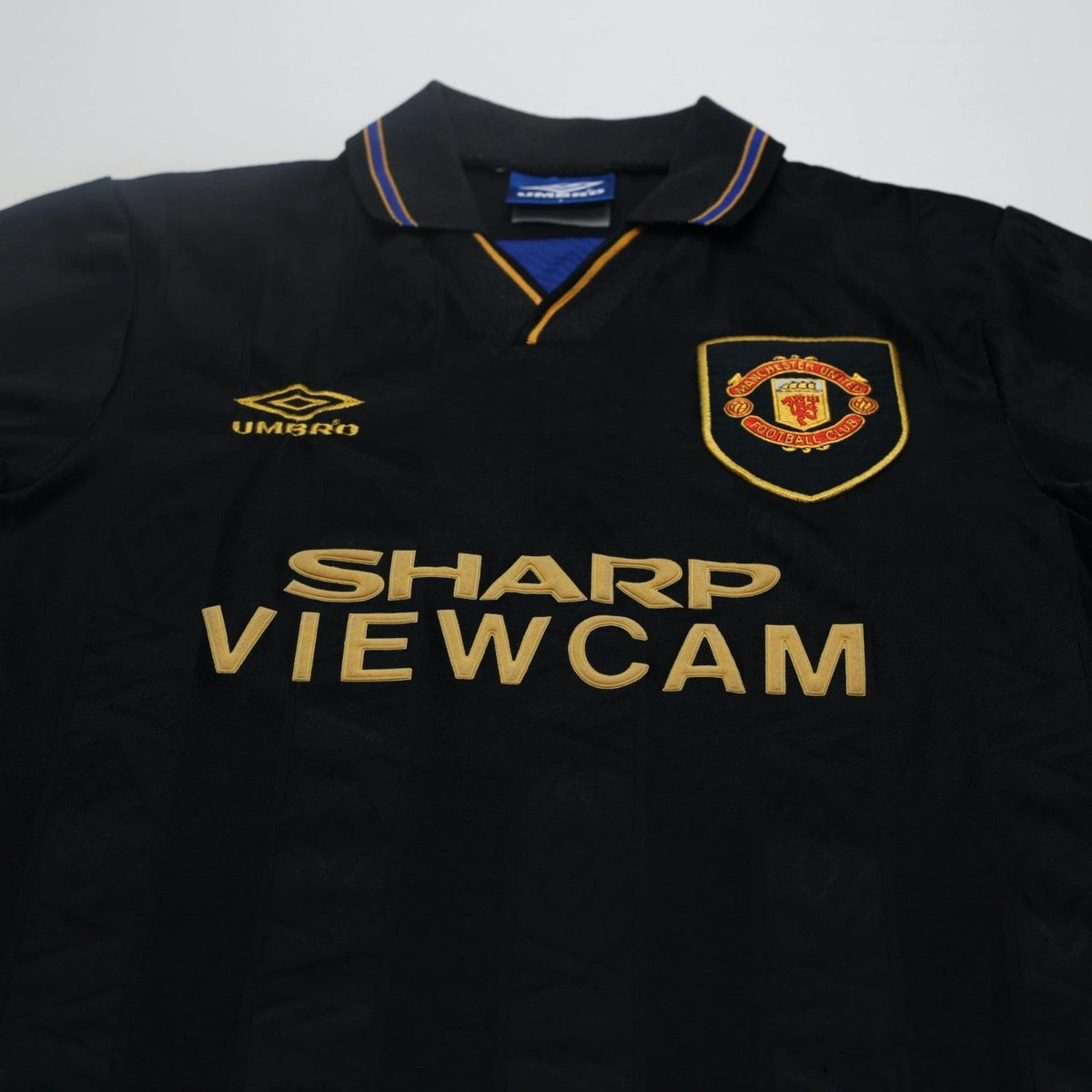 1993/95 Cantona #7 Manchester United Vintage Umbro Away Football Shirt (S)