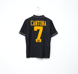 1993/95 CANTONA #7 Manchester United Vintage Umbro Away Football Shirt (S)