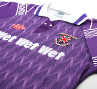 1993/95 CLYDEBANK Vintage Matchwinner WET WET WET Away Football Shirt (L) MINT