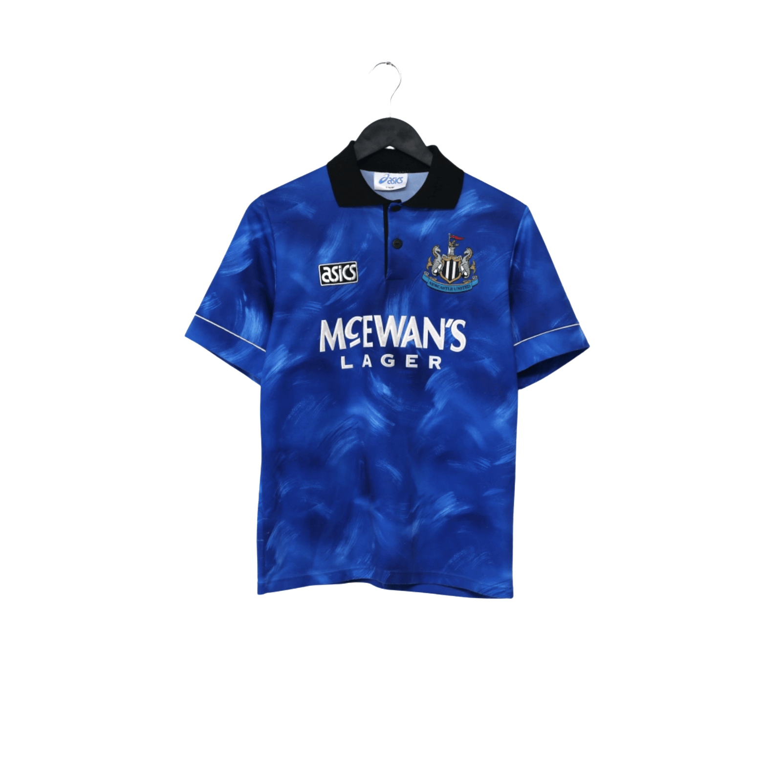1993/95 Cole #9 Newcastle United Vintage Asics Away Football Shirt (S)