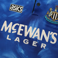 1993/95 Cole #9 Newcastle United Vintage Asics Away Football Shirt (S)