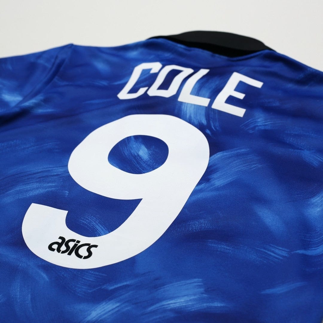 1993/95 Cole #9 Newcastle United Vintage Asics Away Football Shirt (S)