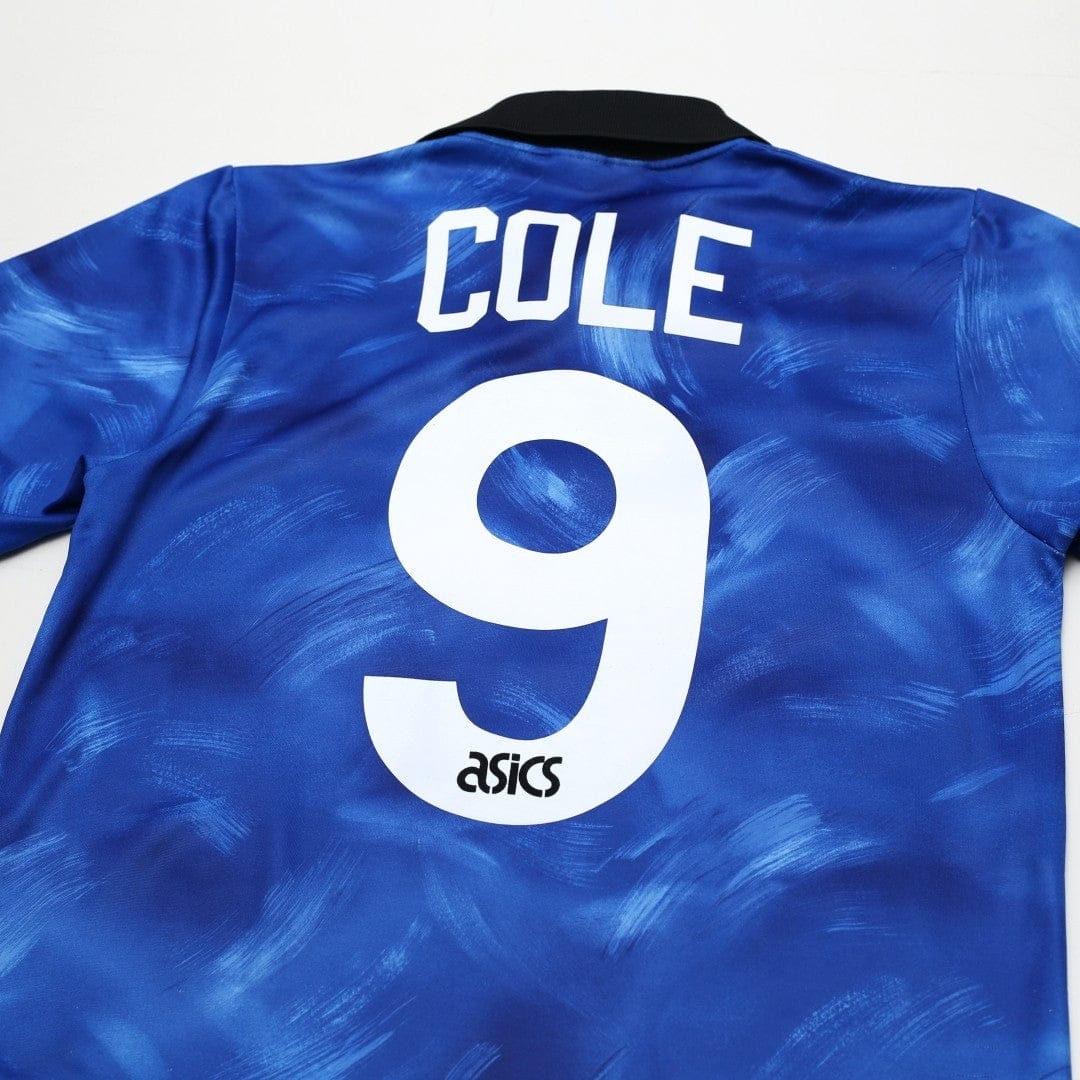 1993/95 Cole #9 Newcastle United Vintage Asics Away Football Shirt (S)